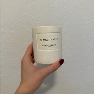 Dior 30 Montaigne White Candle Holder